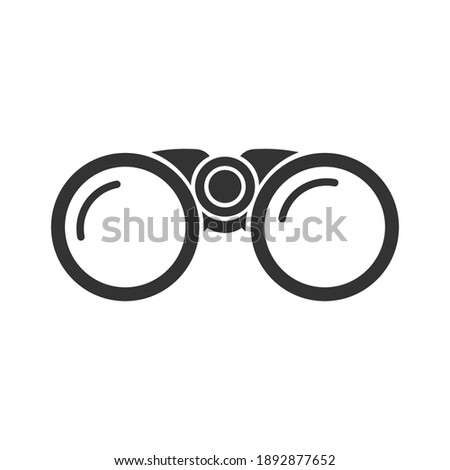 Binocular icon on a white background.
