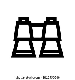 binocular icon with outline style. Vector for your web design
