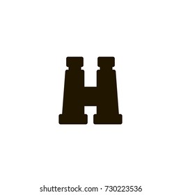 binocular icon. sign design