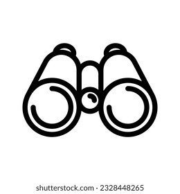 Binokulares Symbol. Unterschrift für mobiles Konzept und Webdesign. Vektorgrafik