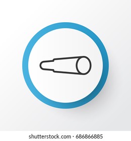 Binocular Icon Symbol. Premium Quality Isolated Magnifying Glasses Element In Trendy Style.