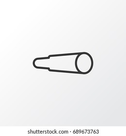 Binocular Icon Symbol. Premium Quality Isolated Magnifying Glasses Element In Trendy Style.