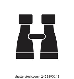 Binocular icon, template for graphic and web design. vector illustration