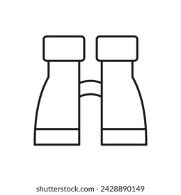 Icono binocular, plantilla para diseño gráfico y web. ilustración vectorial