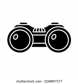 Plantilla de icono binocular. Ilustración vectorial de material.