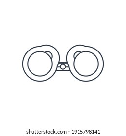 Binocular icon. travel binocular, camera zoom, camera lens, lens binocular icon.