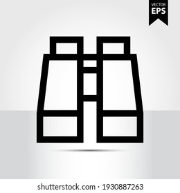Binocular icon in trendy style isolated on black background. Startups and business symbol for your web site design, logo, app, UI. Eps10 vector illustration.