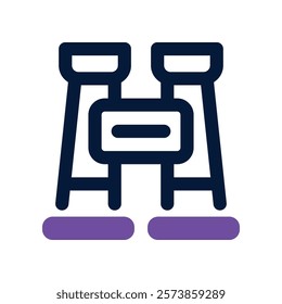 binocular icon. vector dual tone icon for your website, mobile, presentation, and logo design.