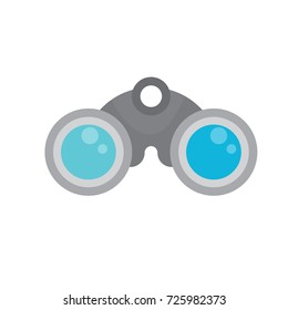 Binocular icon vector. Binocular flat style design