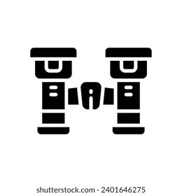 binocular icon. vector glyph icon for your website, mobile, presentation, and logo design.