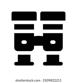 binocular icon. vector glyph icon for your website, mobile, presentation, and logo design.