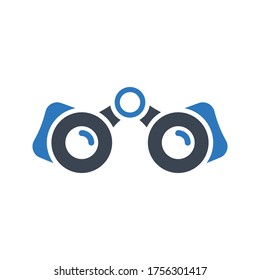 A binocular icon (vector illustration)