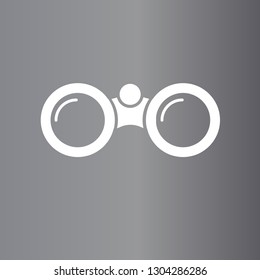 Binocular Icon Vector Illustration Sign & Symbol. Modern Simple Vector Sign & Trendy Symbol for Design and Web Button or Mobile App.
