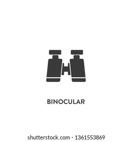 binocular icon vector. binocular sign on white background. binocular icon for web and app