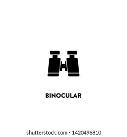 binocular icon vector. binocular sign on white background. 