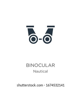 Binocular icon vector. Trendy flat binocular icon from nautical collection isolated on white background. Vector illustration can be used for web and mobile graphic design, logo, eps10