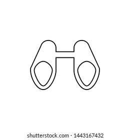 Binocular icon. Zoom element button