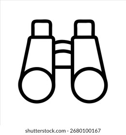 Conjunto de iconos creativos modernos de diseño de ilustración binocular