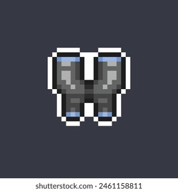 binocular lens in pixel art style