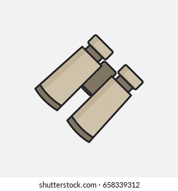binocular line art