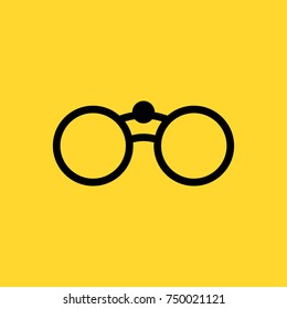 binocular line vector icon