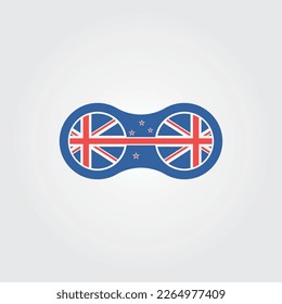 Binocular Newzeland Logo Design Vector 
