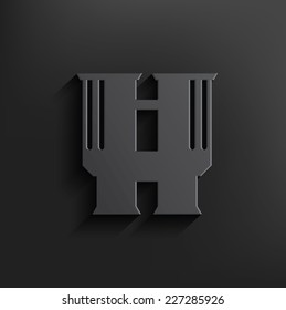 Binocular on black background,clean vector