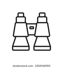 Ilustración del vector de contorno binocular