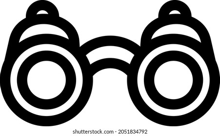  Binocular Outline Vector Icon Design
