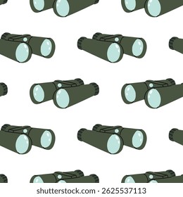 Binocular patterns displayed on white background for nature and exploration themes