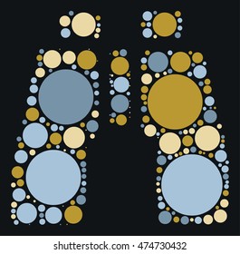 binocular shape vector design by color point