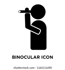 Binocular Sign icon vector isolated on white background, Binocular Sign transparent sign
