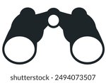 binocular silhouette . binocular flat icon. binocular sign 