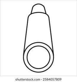 Binocular stock icon outline vector