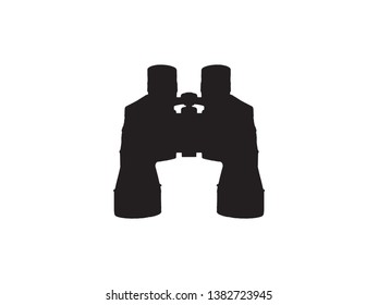Binocular symbol spy glass icon telescope sign zoom logo