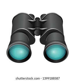 Binocular vector design illustration isolated on white background