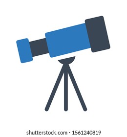 binocular vector glyph colour icon 