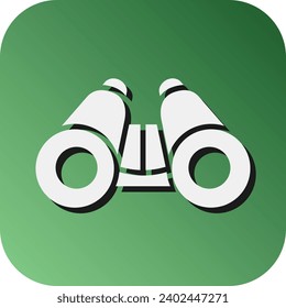 Binocular Vector Glyph Gradient Background Icon For Personal And Commercial Use.
