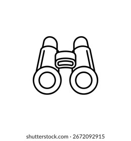 Binokulares Vektorsymbol. Abenteuer-Symbollinienstil. perfekte Verwendung für Logo, Präsentation, Website und mehr. moderne Icon Design Outline Stil