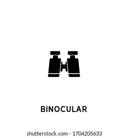 binocular vector icon. binocular black sign on white background. binocular icon for web and app