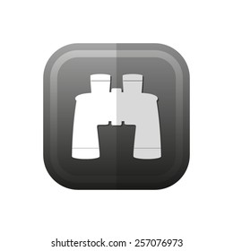  Binocular - vector icon, flat design