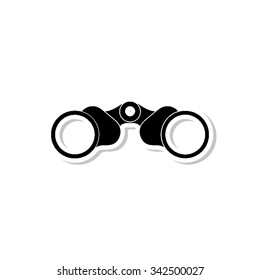 Binocular - vector icon with shadow