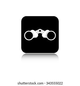 Binocular - vector icon  with shadow