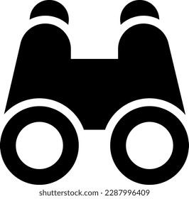 binocular Vector illustration on a transparent background. Premium quality symmbols. Glyphs vector icons for concept and graphic design.