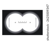 Binocular view with measurement scale focusing on target, offering a glimpse into the world of precision targeting