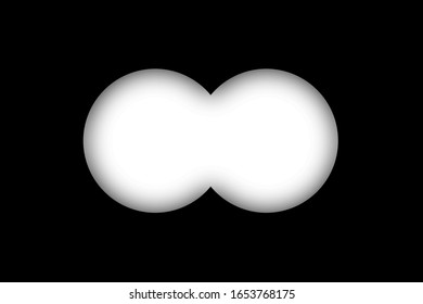 binocular view spy look vision sight vector illustration