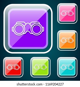 binocular vision glass icon