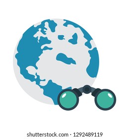 binocular   zoom  earth  