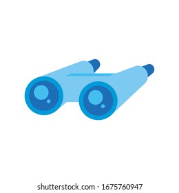 binoculars accessory isometric style icon vector illustration design
