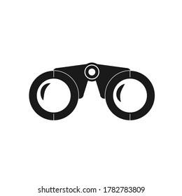 Binoculars badge icon. Simple glyph, flat vector of web icons for ui. binocular sign